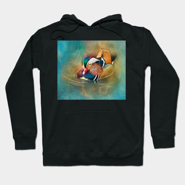 Mandarin Duck Hoodie by Tarrby